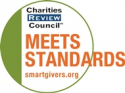 Meets standards for charities by the Review Council