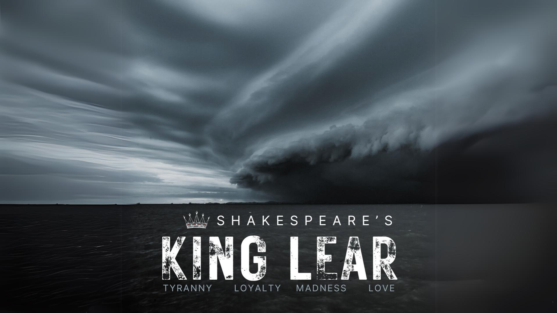 Stormy weather over water King Lear promo image